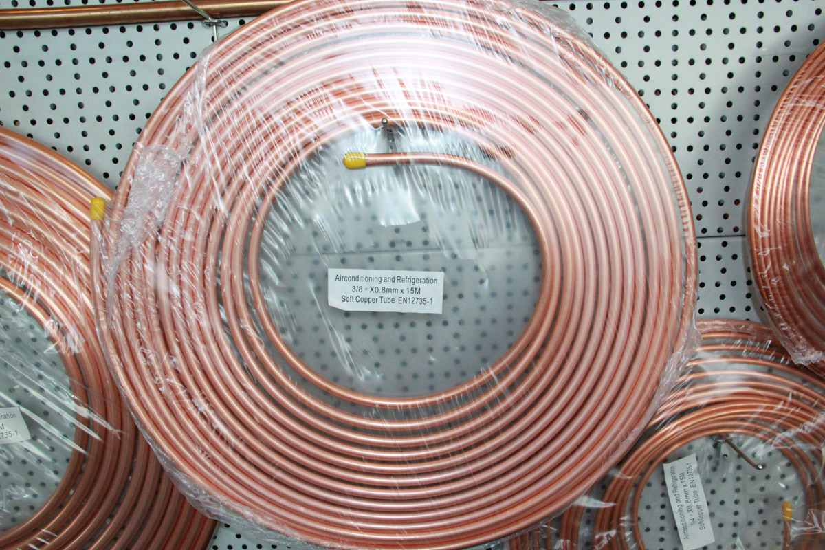 Aerzetix C42602 Brake Pipe Copper Tube 10 cm Diameter 4.76 mm with UHF3/8 x 1/M10 x 1 Fittings